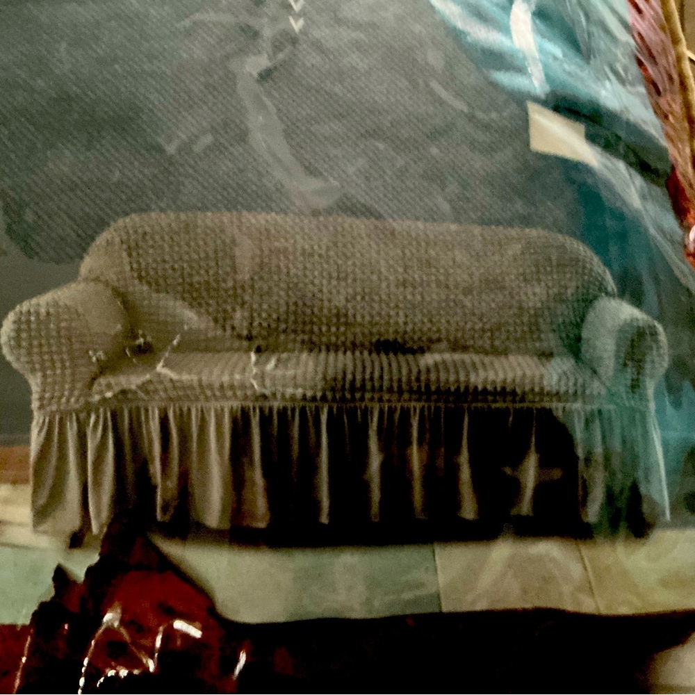 NIP Elegant RUST color 3 cushion Sofa Cover